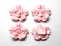 Pink Patterned White Rose - 2 pack